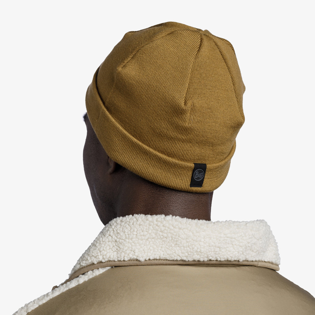 Elro knitted beanie Brindle Brown