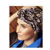 Beatrice Turban with Ribbons Autumn Blues