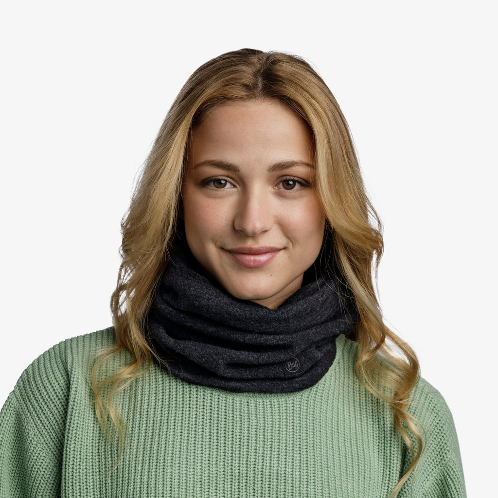 Merino Fleece Buff Black