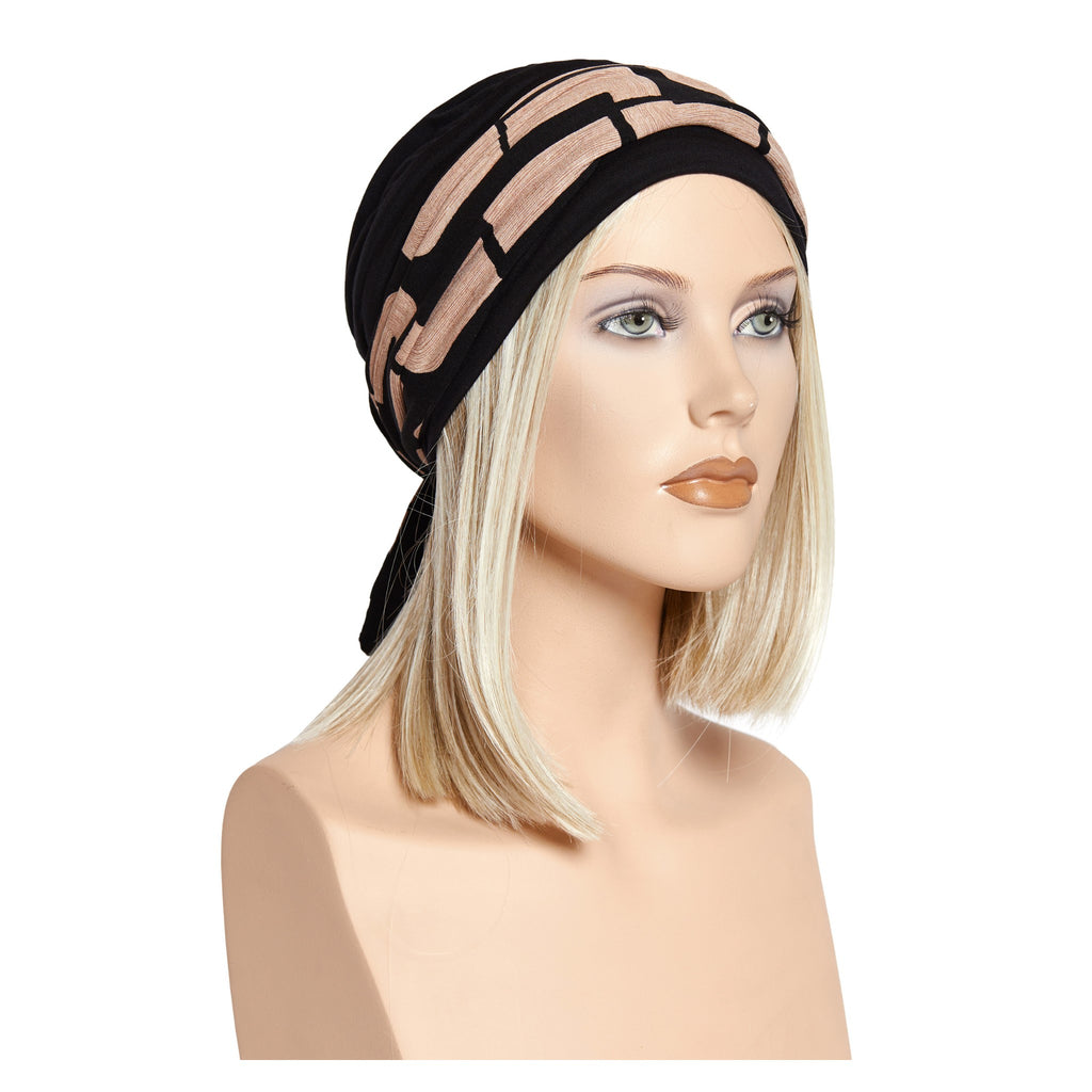 Pia Turban Set Black