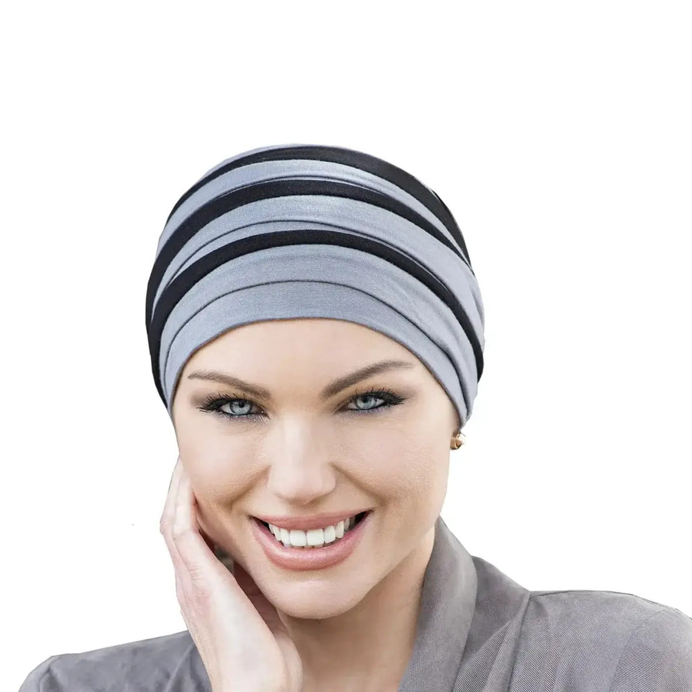 Dorna Turban Grey and Black