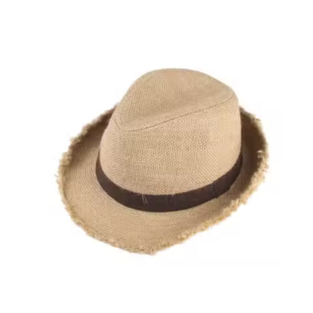 Fawn Jagged Hemp Trilby Hat